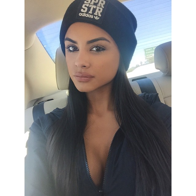 Sophia Miacova taking a selfie