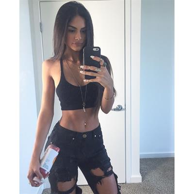 Sophia Miacova taking a selfie