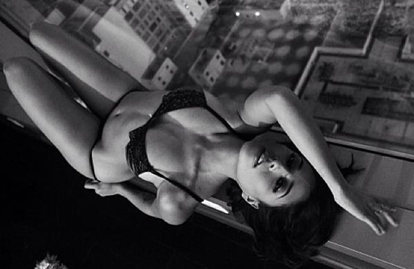 Tianna Gregory in a bikini in lingerie