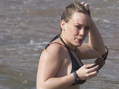 Hilary Duff in a bikini