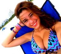 Angie Varona in a bikini