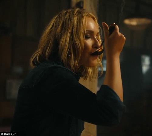 Hayden Panettiere in a Carl's Jr Commercial