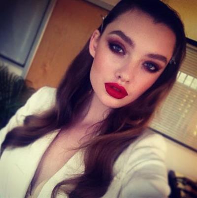 Polina Litvinova taking a selfie