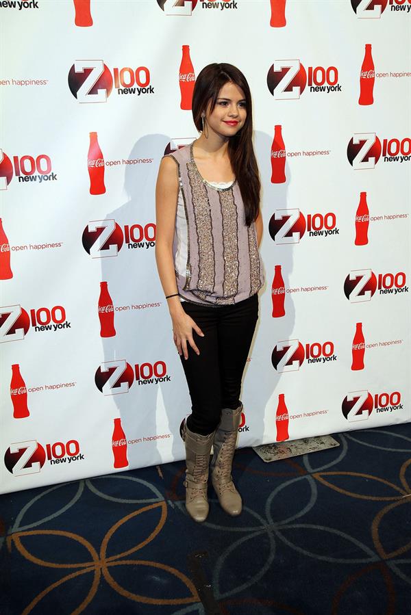 Selena Gomez Z100 Coca Colas all access lounge pre show in New York City December 10, 2010