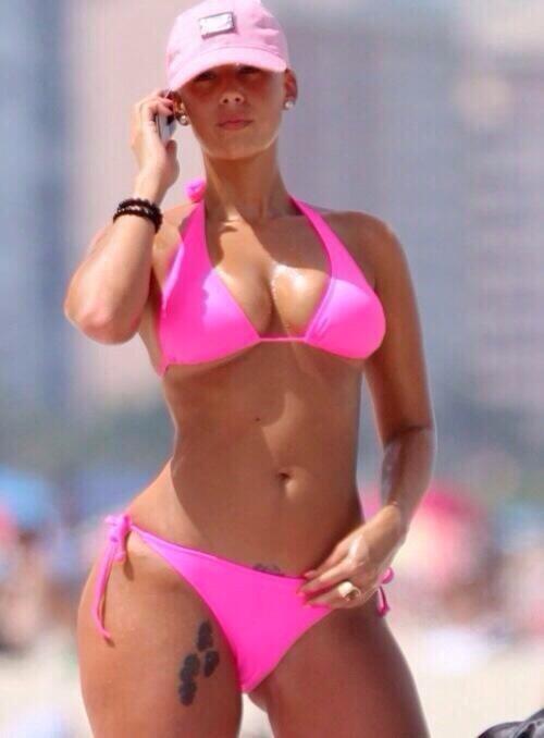 Amber Rose in a bikini