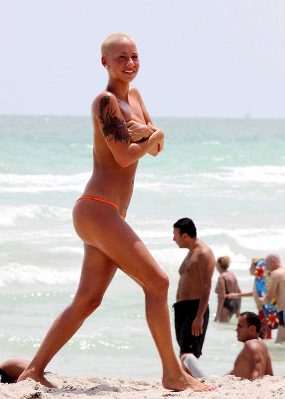 Amber Rose in a bikini