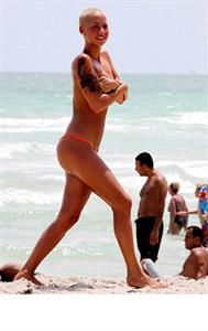 Amber Rose in a bikini