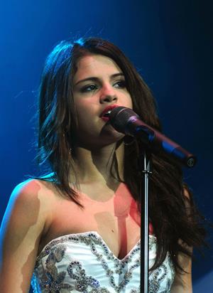 Selena Gomez KIIS FM's Jingle Ball 2010 NOKIA Theatre Los Angeles on December 5, 2010