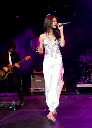 Selena Gomez KIIS FM's Jingle Ball 2010 NOKIA Theatre Los Angeles on December 5, 2010