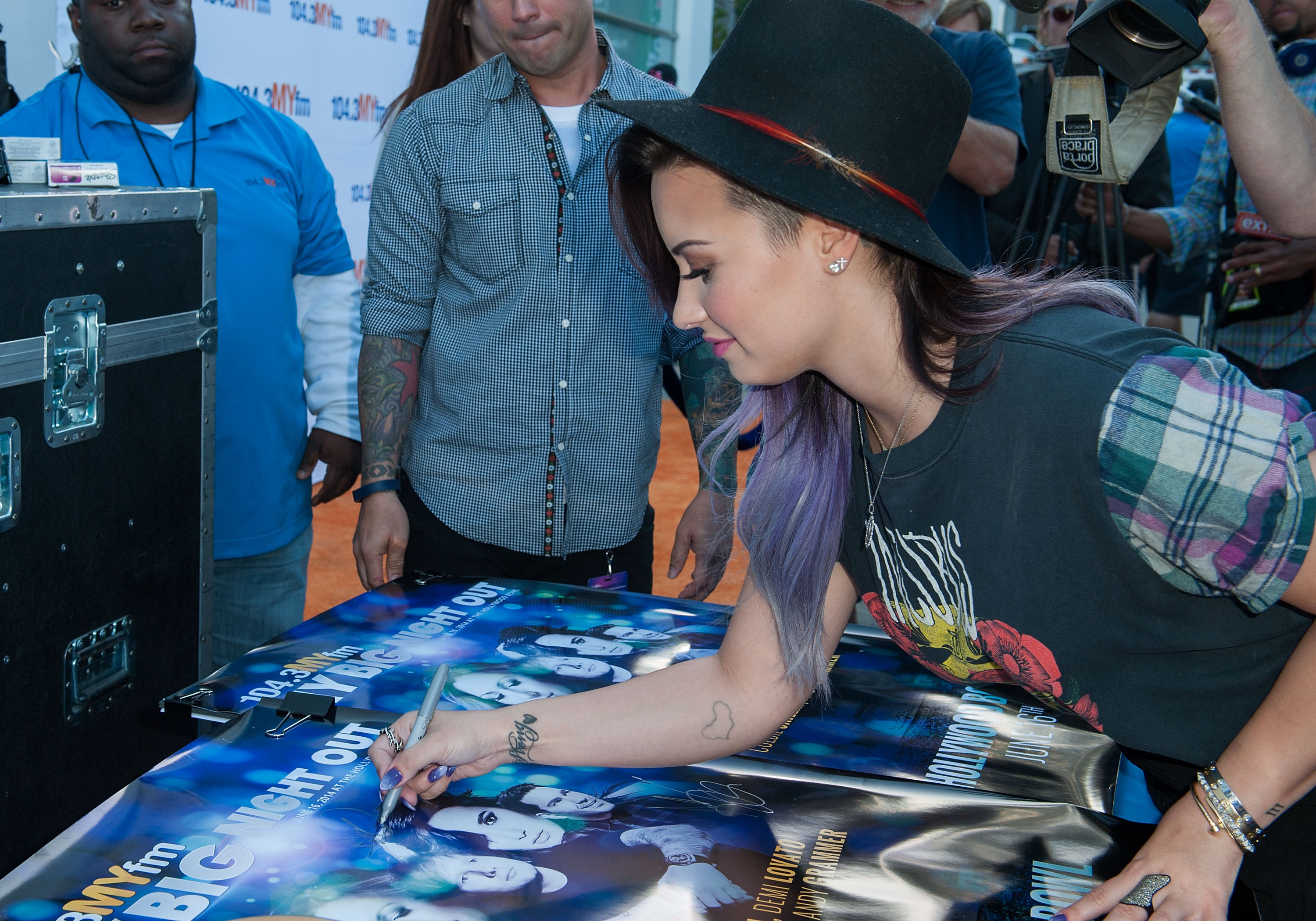 Demi Lovato attends 104.3 MY FM My Big Night Out on June 16, 2014 in Hollywood, California
