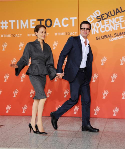 Angelina Jolie at the Global Summit To End Sexual Violence In Conflict June 13, 2014