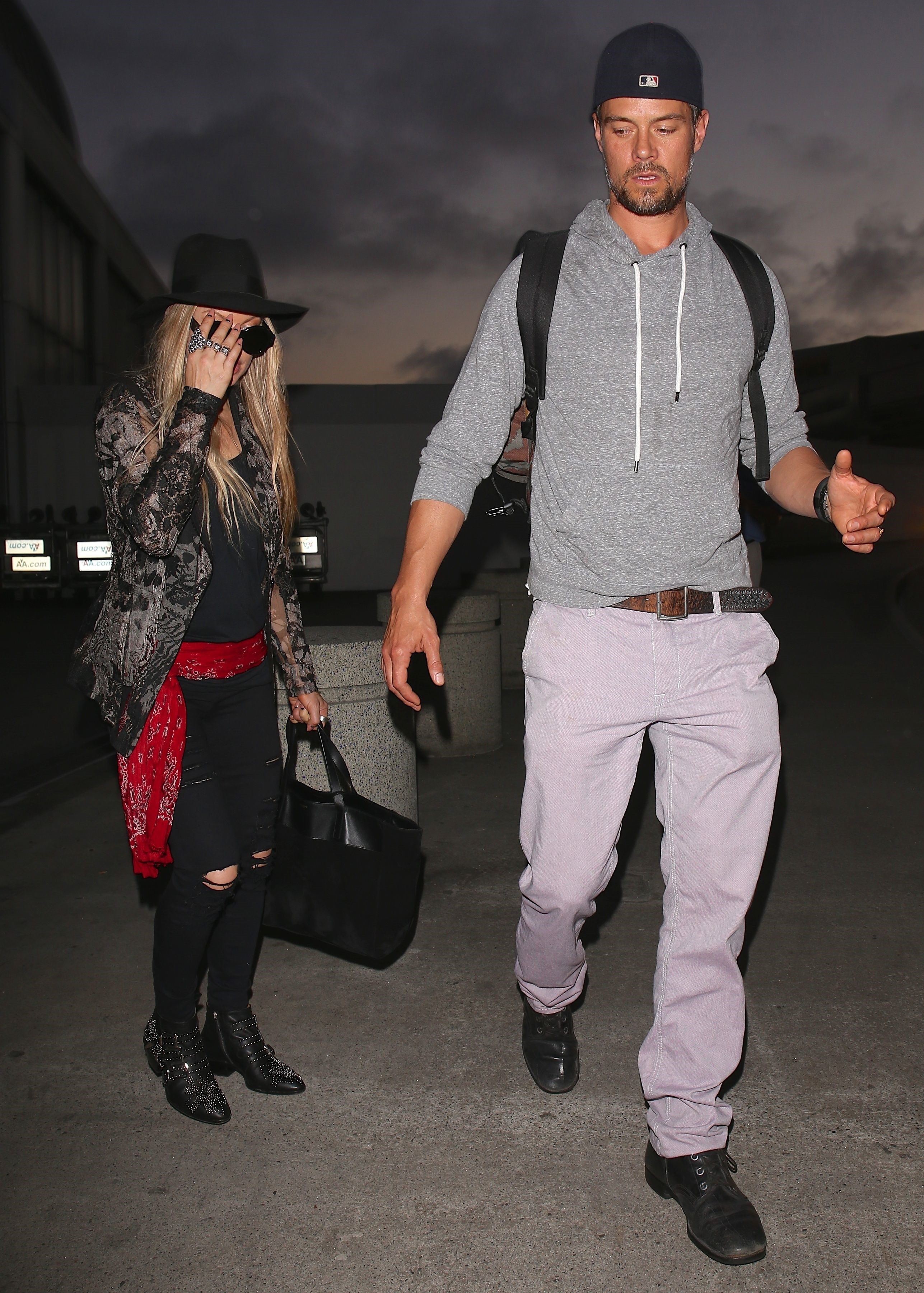 Fergie arriving at LAX, June 11, 2014