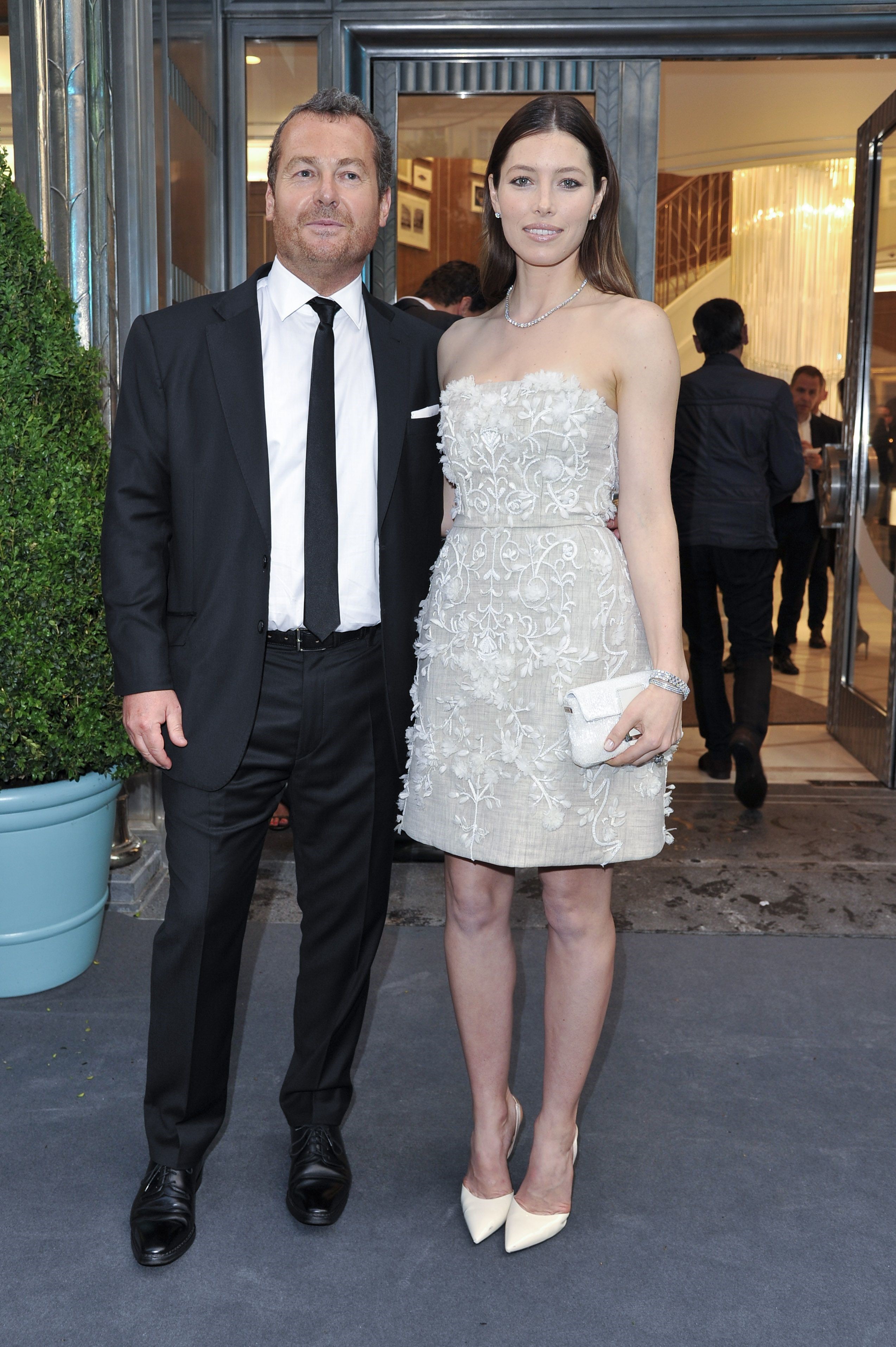 Jessica Biel attends the opening of the new flagship Tiffany  Co store in Paris, June 10, 2014