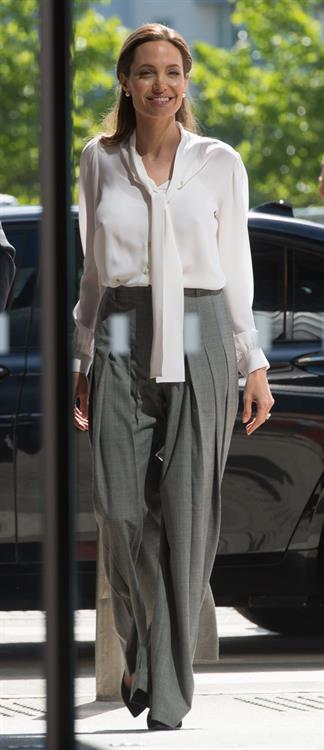 Angelina Jolie attends the End Sexual Violence in Conflict summit in London second day, June 11, 2014