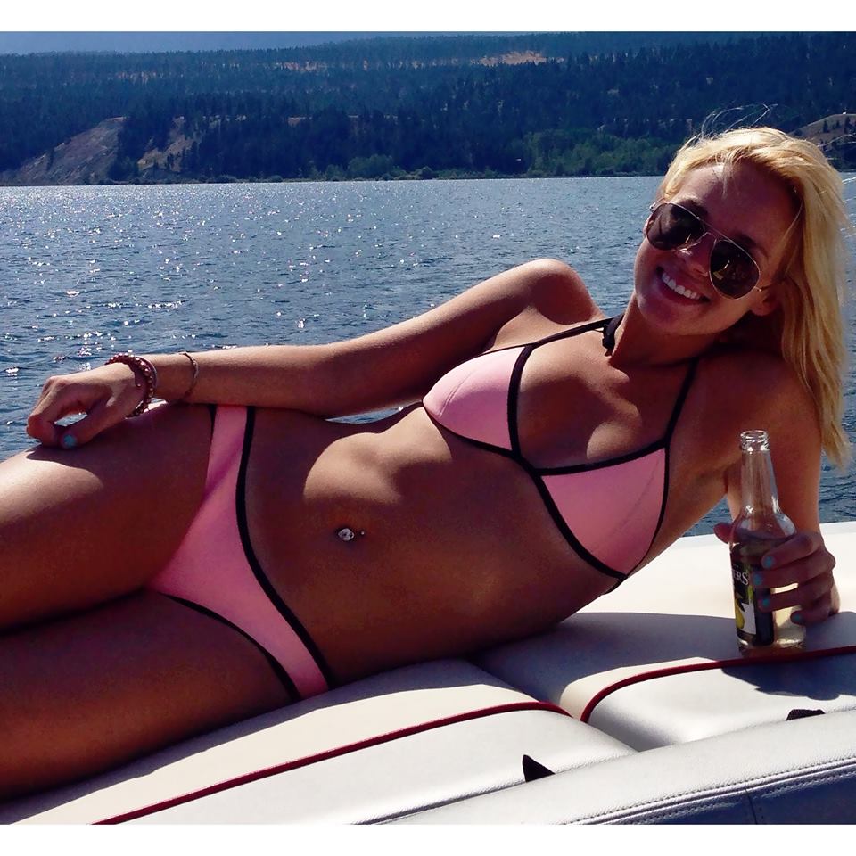 Carlie Mitchell in a bikini