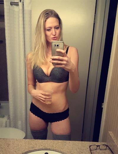Anonymous in lingerie taking a selfie