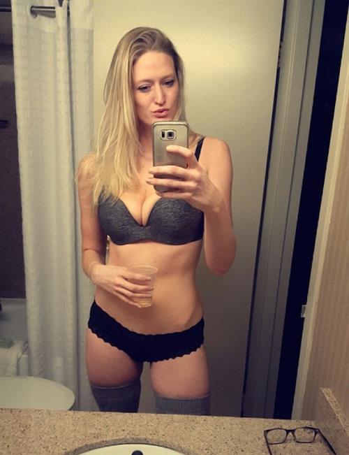Anonymous in lingerie taking a selfie