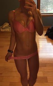 Anonymous in lingerie taking a selfie