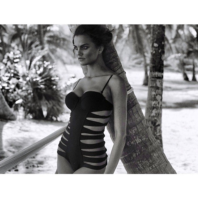 Barbara Fialho in a bikini