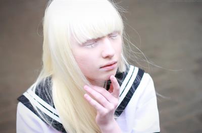 Beautiful albinos model