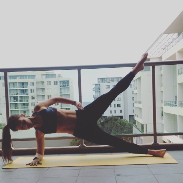 Tanya Poppett in Yoga Pants