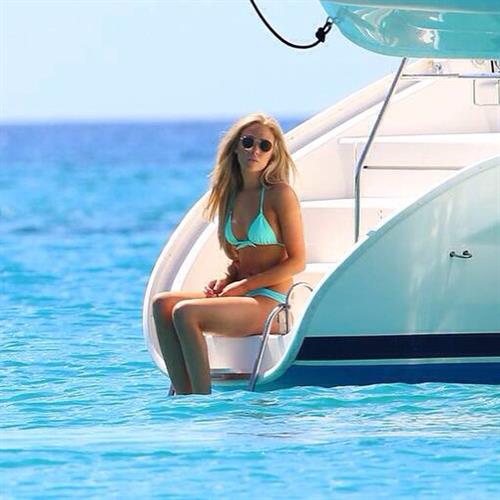 Nicola Hughes in a bikini