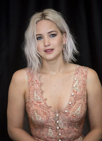 Jennifer Lawrence attending X-Men Apocalypse Press Conference in London on May 9, 2016