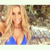 Sheridyn Fisher in a bikini taking a selfie