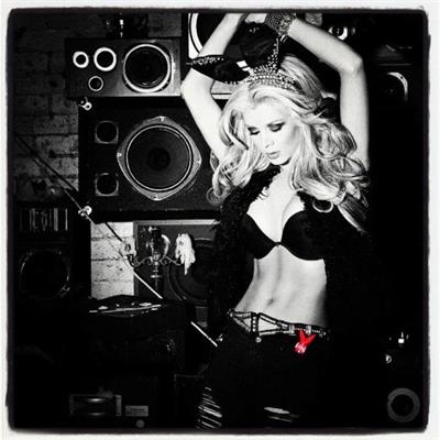 Sheridyn Fisher in lingerie