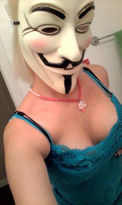 Anonymous taking a selfie