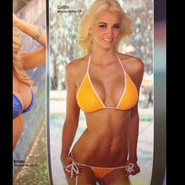 Caitlin Arnett in a bikini