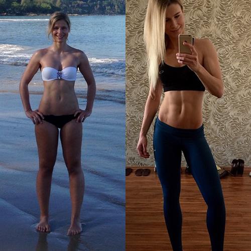 Adrienne Koleszár taking a selfie