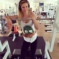 Adrienne Koleszár taking a selfie