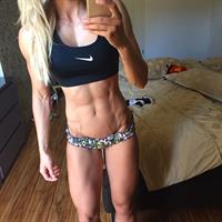 Adrienne Koleszár taking a selfie