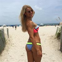 Adrienne Koleszár in a bikini - ass