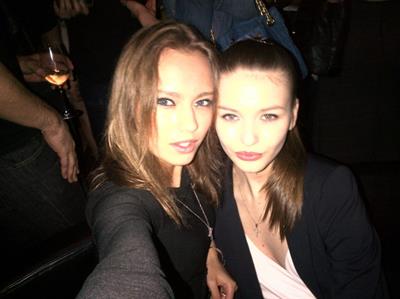 Kristina Romanova taking a selfie