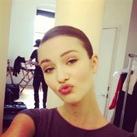 Kristina Romanova taking a selfie