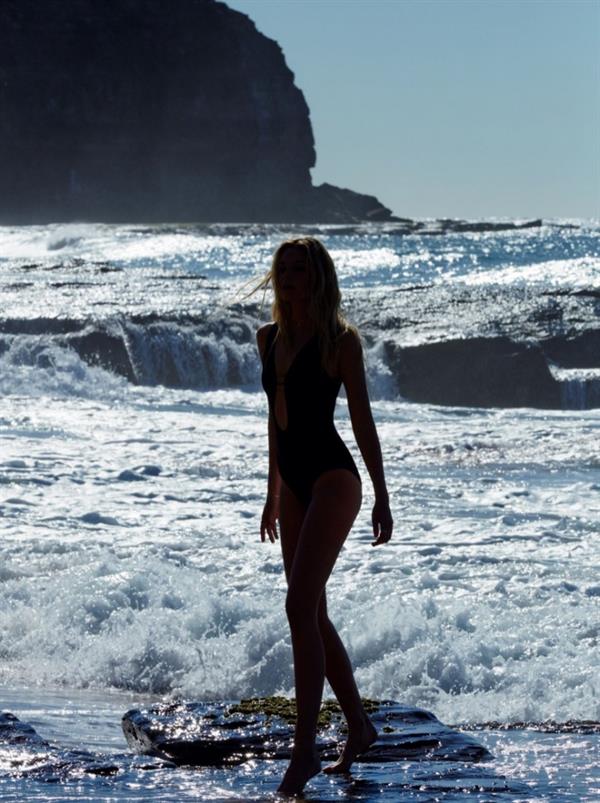 Bridget Malcolm in a bikini