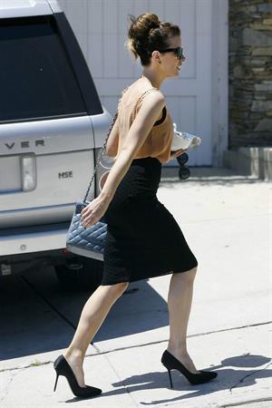 Kate Beckinsale in heels while heading to Pantages Theatre in Hollywood may 12-2013 