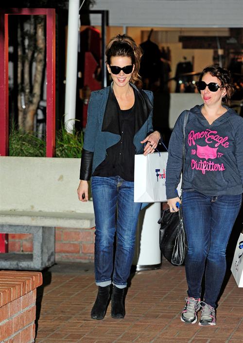 Kate Beckinsale was spotted shopping with a friend at Fred Segal in Santa Monica January 29, 2013