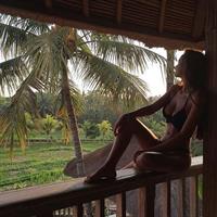 Viktoria Odintsova in a bikini