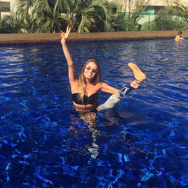 Paola Antonini in a bikini