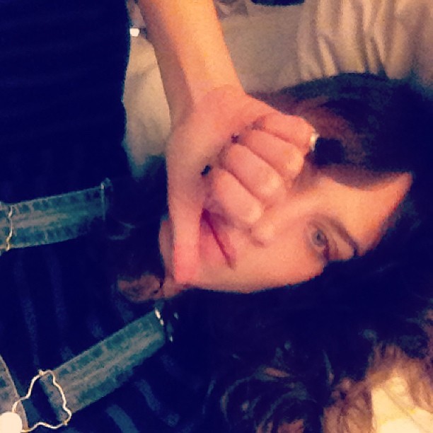 Alexa Chung taking a selfie