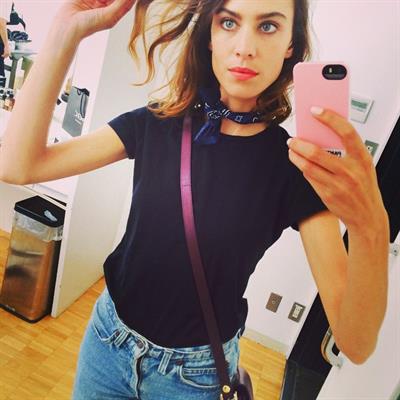 Alexa Chung taking a selfie