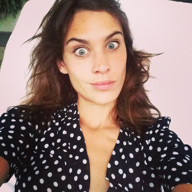 Alexa Chung taking a selfie