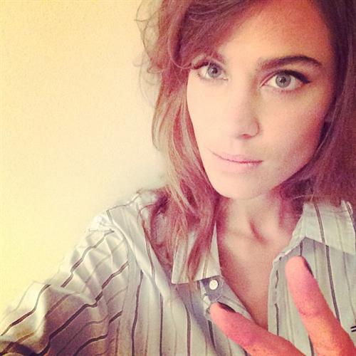 Alexa Chung taking a selfie
