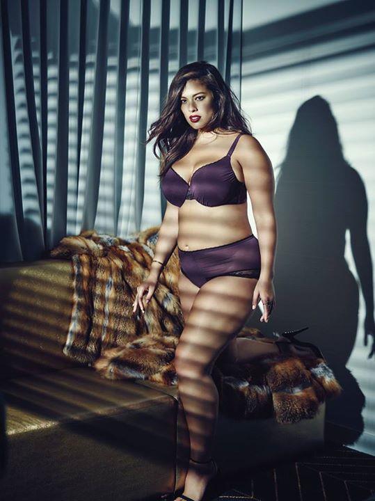 Ashley Graham in lingerie