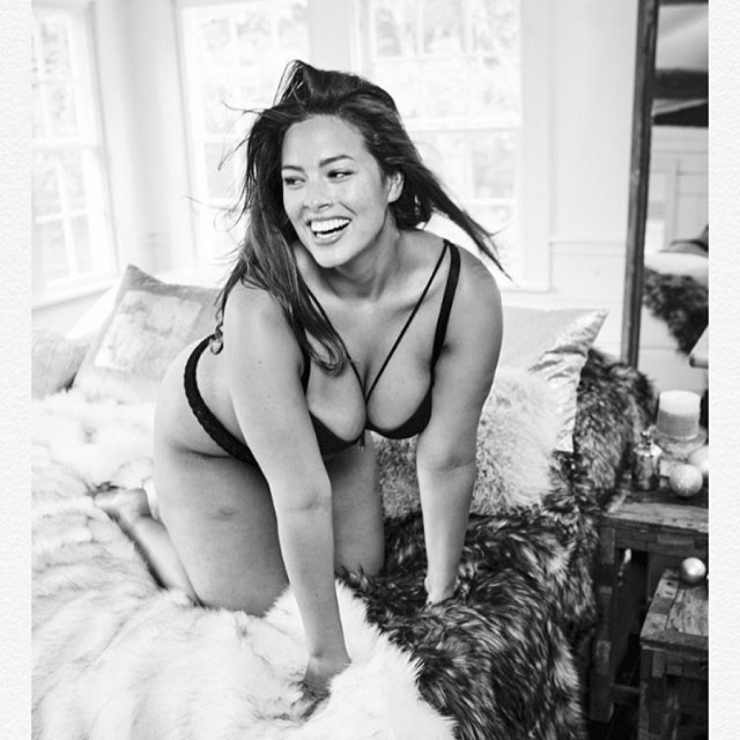 Ashley Graham in lingerie