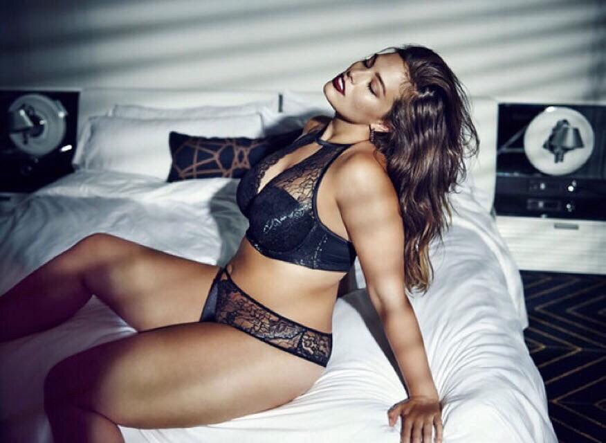 Ashley Graham in lingerie