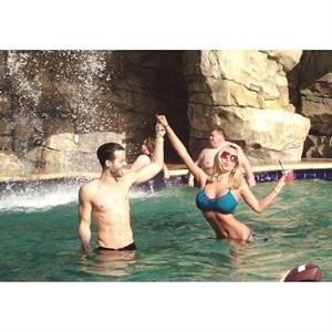 Aubrey O'Day in a bikini